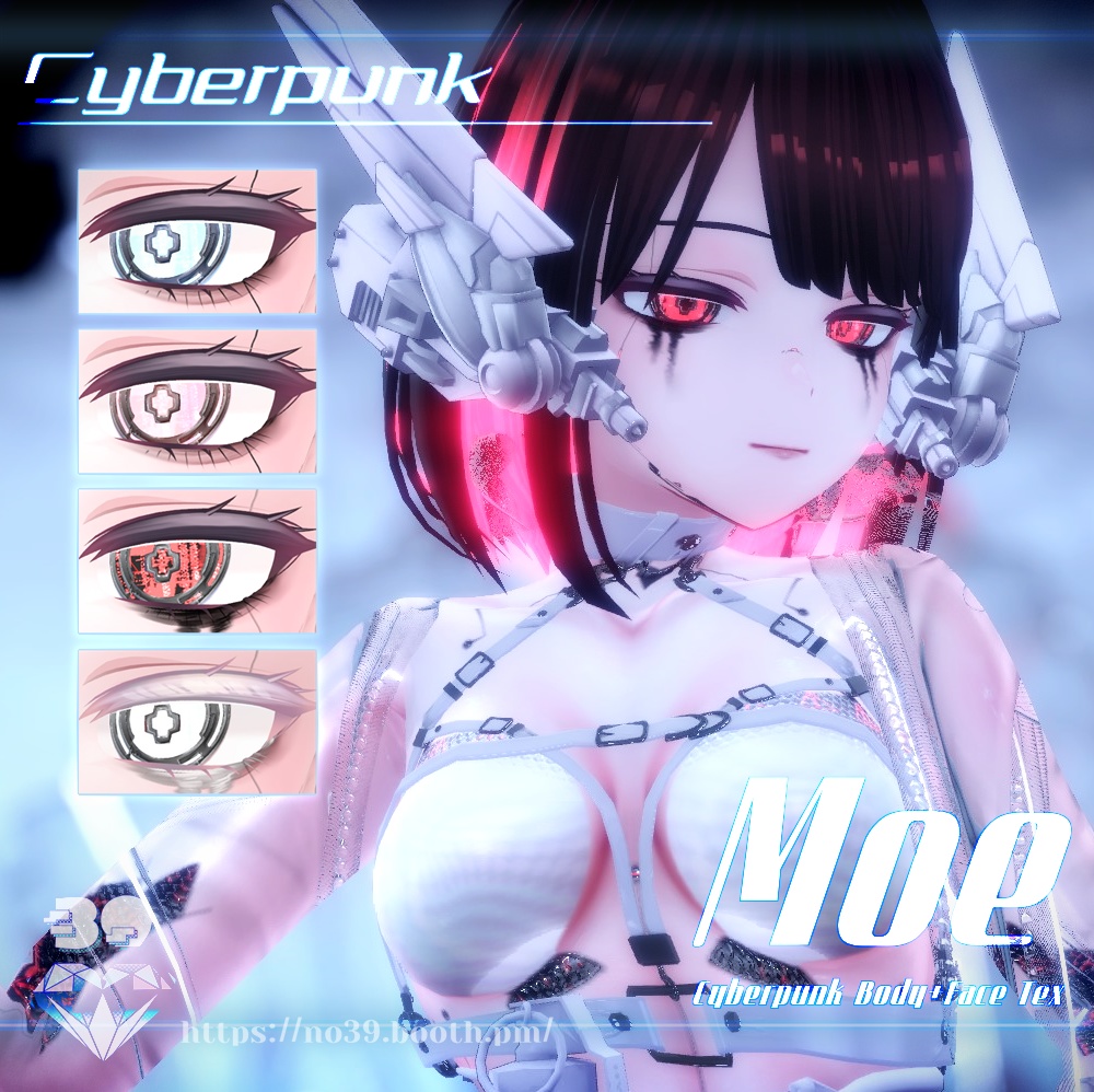 【萌(Moe)専用】Cyberpunk-Eyes+Makeup+Body Tex[HD-PSD]♥ 缩略图 4