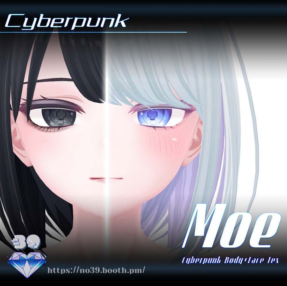 【萌(Moe)専用】Cyberpunk-Eyes+Makeup+Body Tex[HD-PSD]♥ 缩略图 15