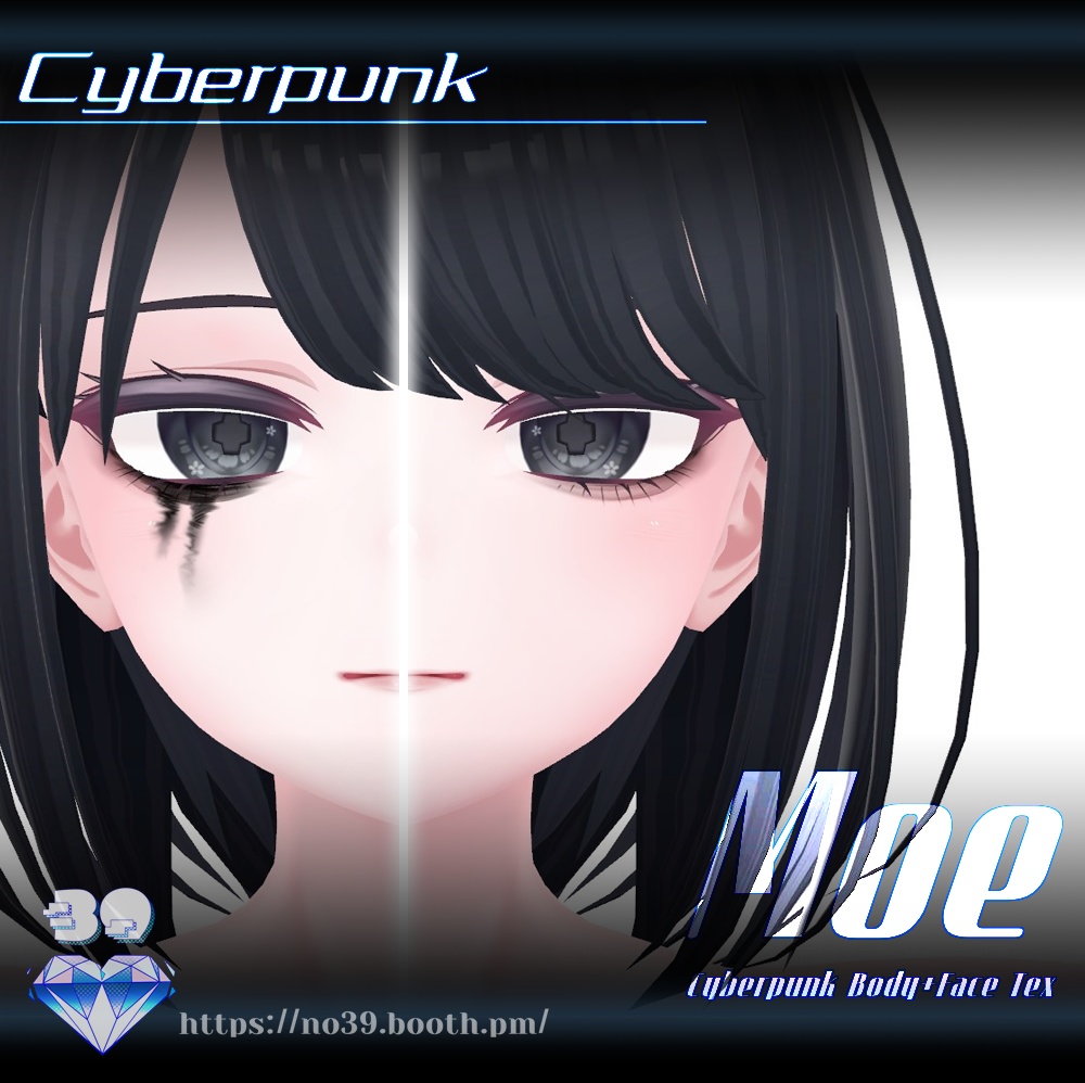 【萌(Moe)専用】Cyberpunk-Eyes+Makeup+Body Tex[HD-PSD]♥ 缩略图 17