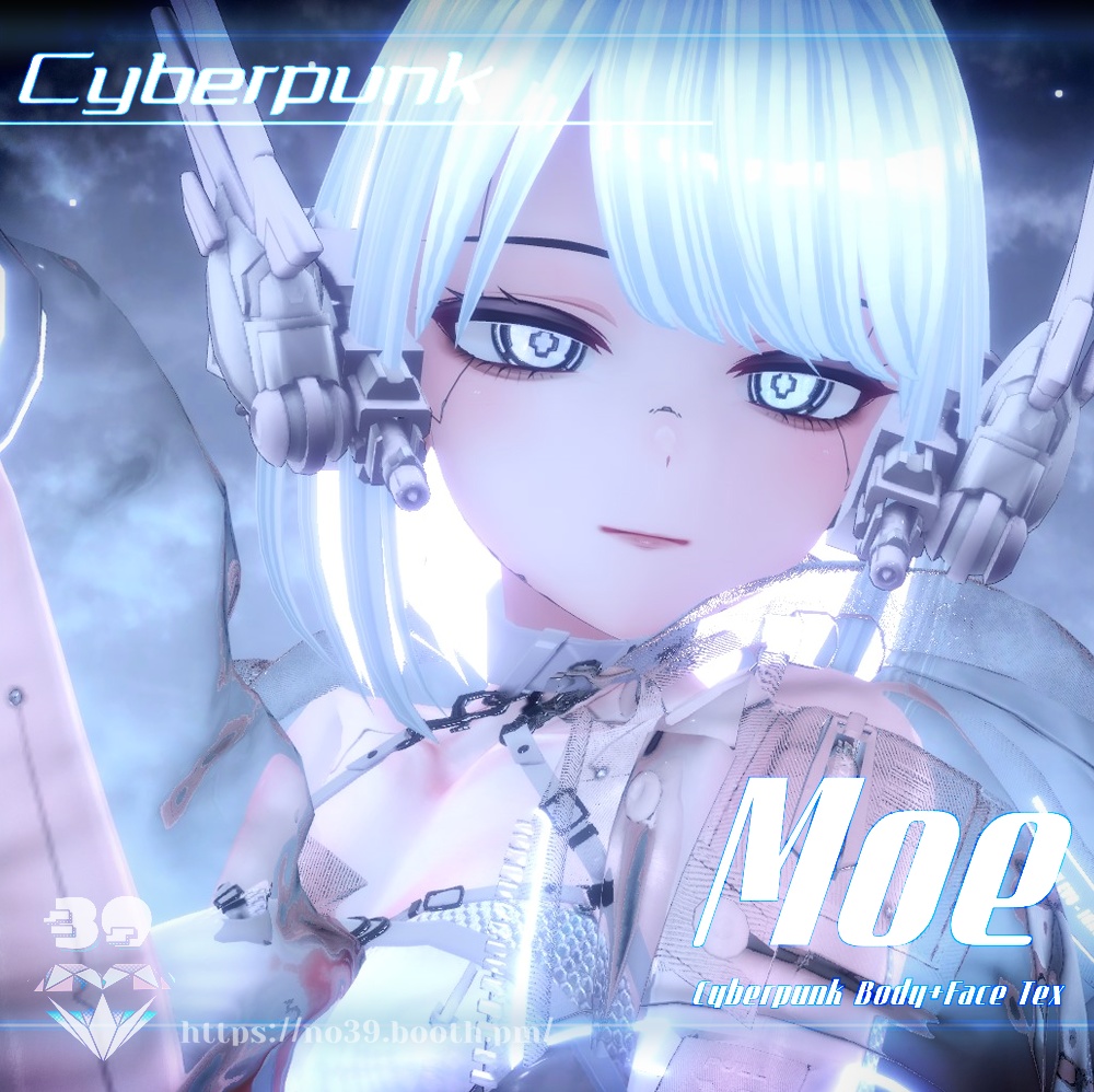 【萌(Moe)専用】Cyberpunk-Eyes+Makeup+Body Tex[HD-PSD]♥ 缩略图 5
