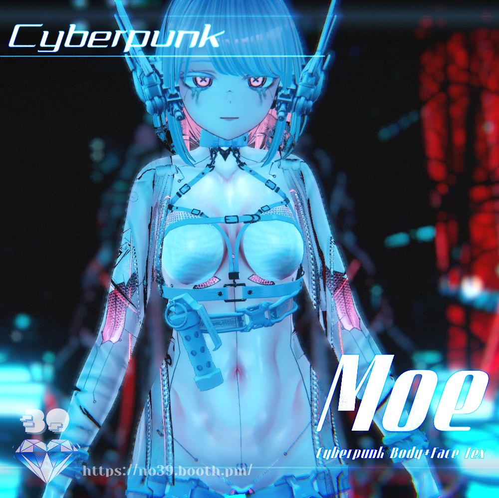 【萌(Moe)専用】Cyberpunk-Eyes+Makeup+Body Tex[HD-PSD]♥ 缩略图 13