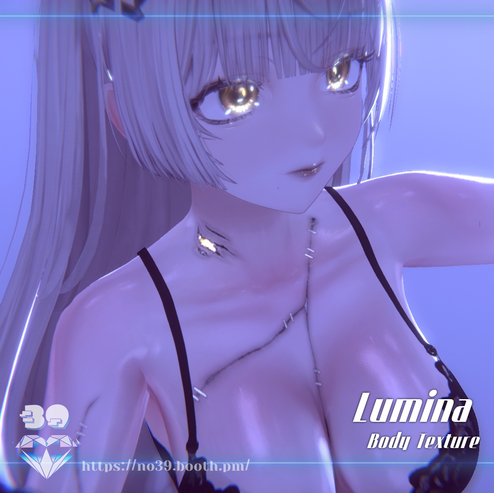 【4アバター対応】Wolf Girl Body Texture+Material🎃