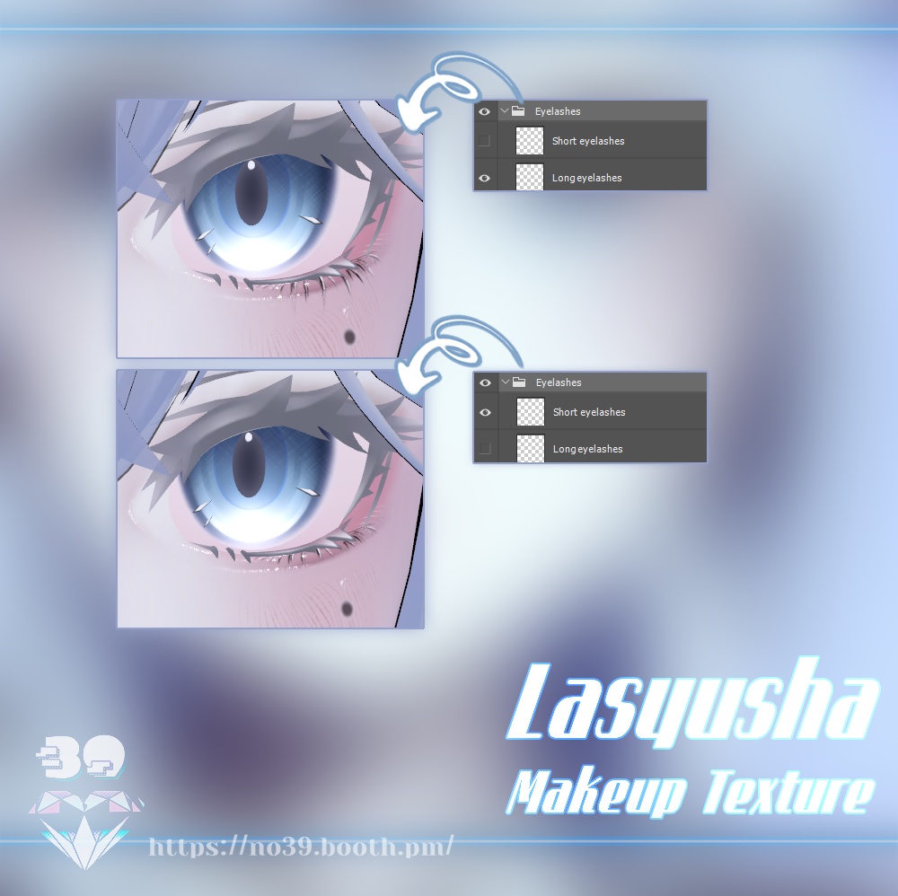 【ラシューシャ(Lasyusha)専用】Make up+Tongue texure+Material♥
