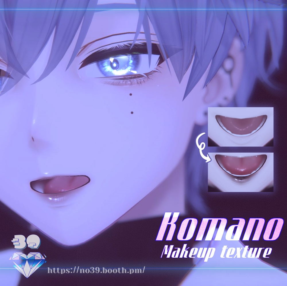 【狛乃(Komano)専用 】Makeup+Eyes+Tongue texture+Material[HD-PSD] 缩略图 2