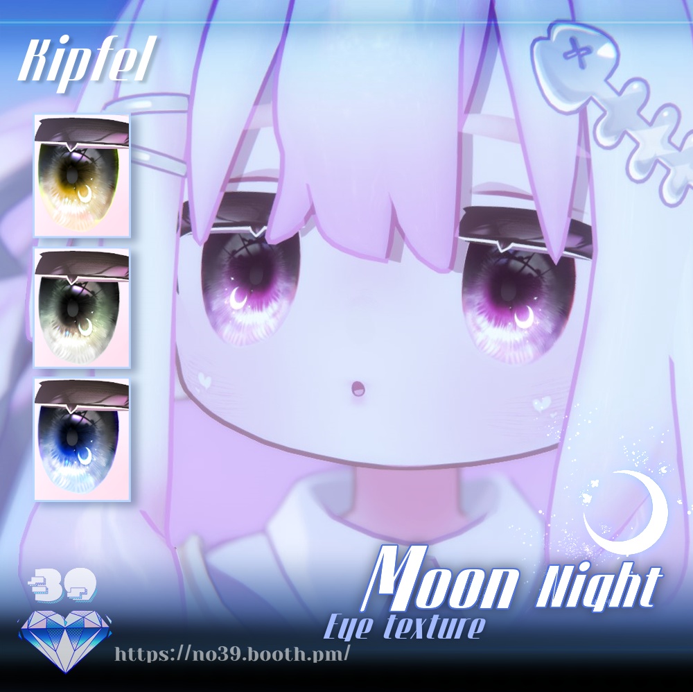 【7アバター対応】Moon night eyes texture♥