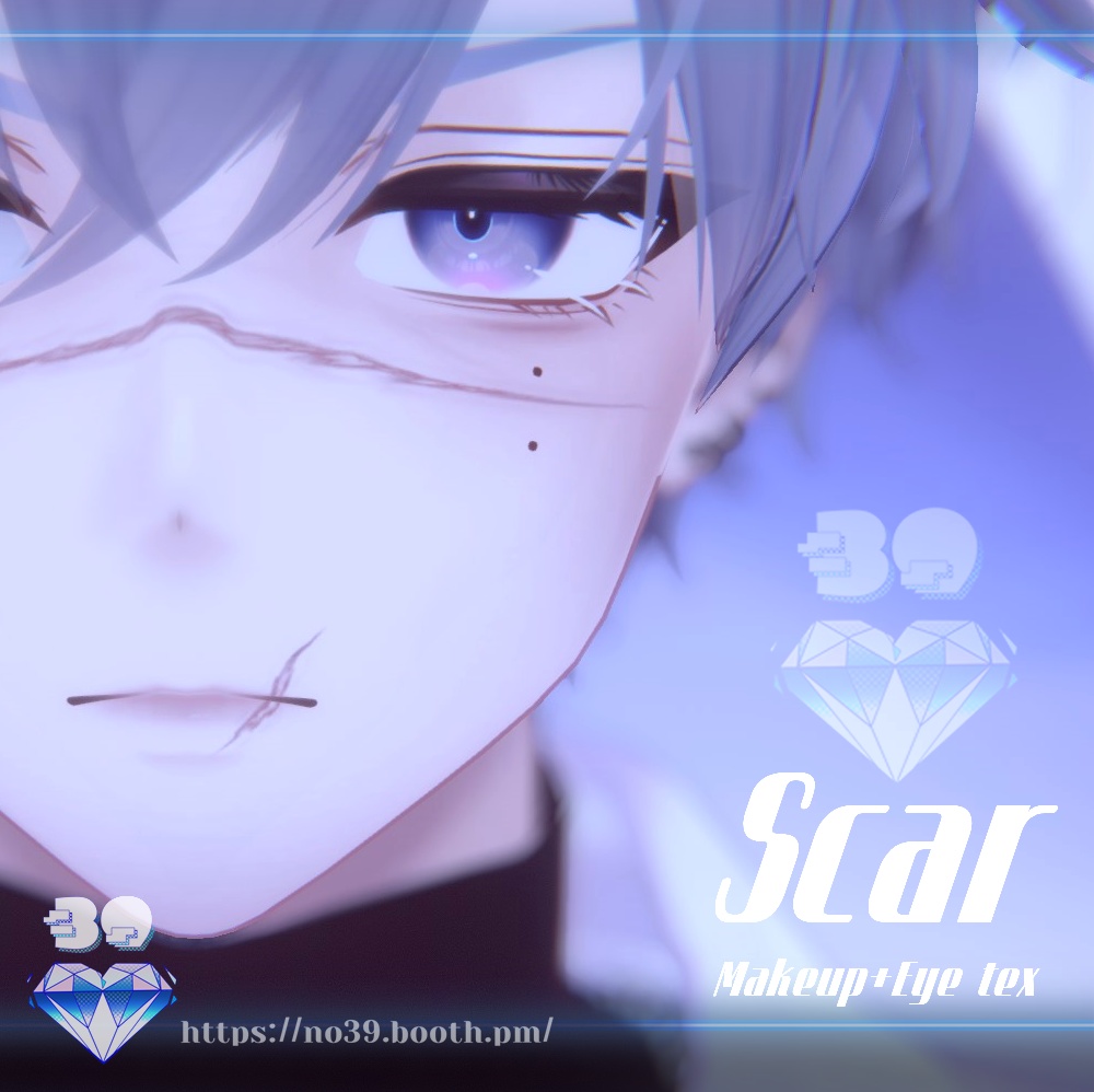 【狛乃(Komano)専用 】Scar Makeup+Eye+DIY texture