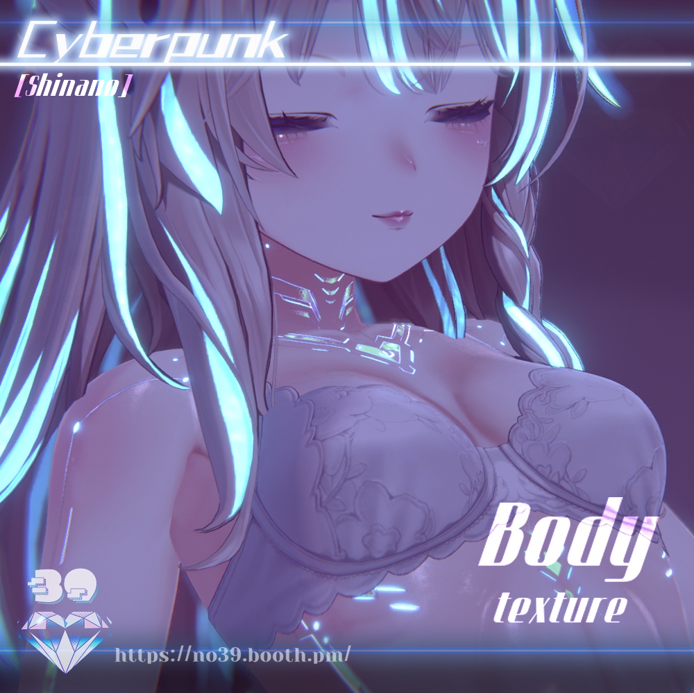 【Shinano/Sio/Manuka/Shinra/Mizuki専用】Cyberpunk-Body Tex+Material♥