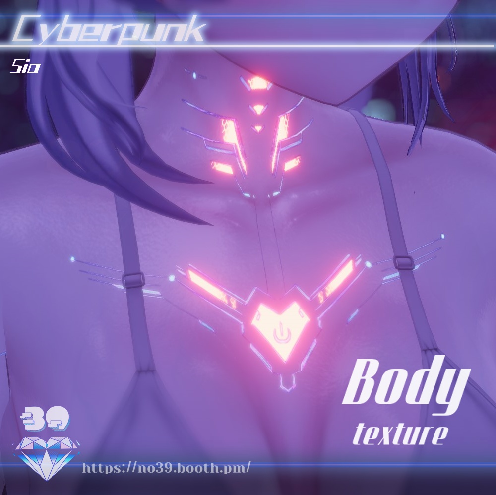 【Sio/Manuka/Shinra/Mizuki専用】Cyberpunk-Body Tex+Material♥