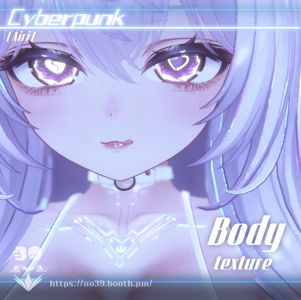 【7アバター対応】Cyberpunk-Body Tex+Material♥