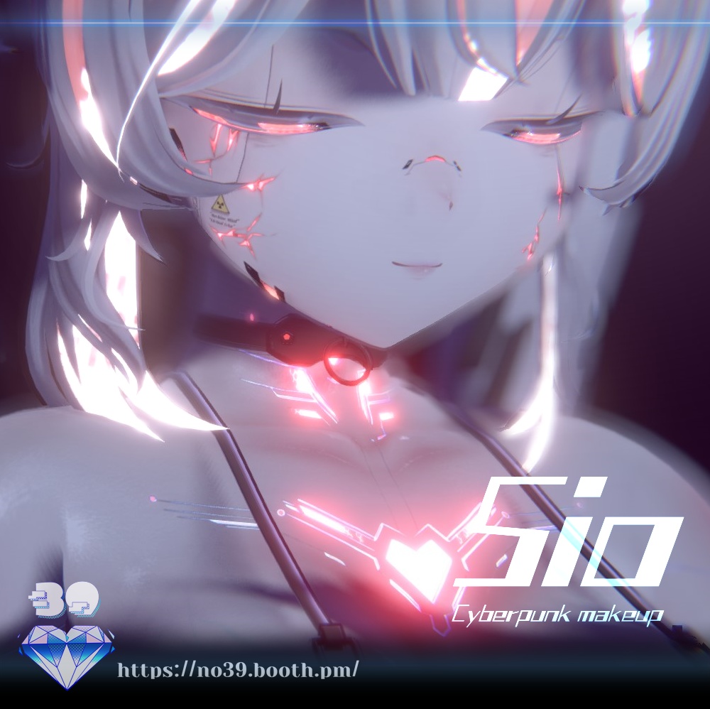 【しお(Sio)専用】Cyberpunk Eyes + Makeup Texture & Material♥