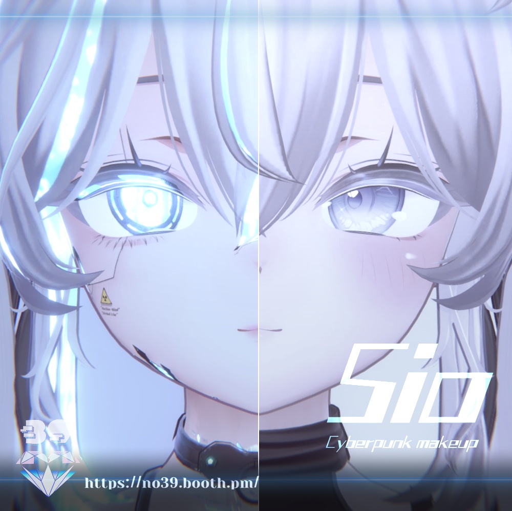 【しお(Sio)専用】Cyberpunk Eyes + Makeup Texture & Material♥