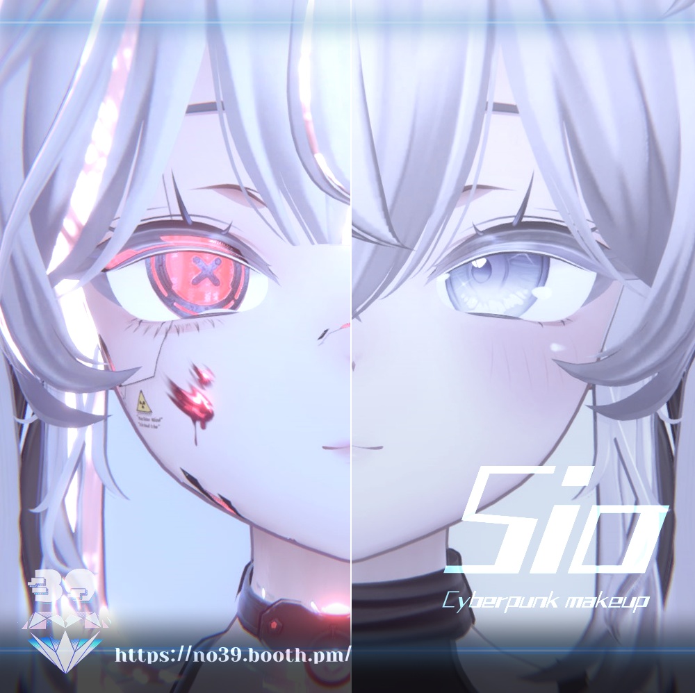 【しお(Sio)専用】Cyberpunk Eyes + Makeup Texture & Material♥