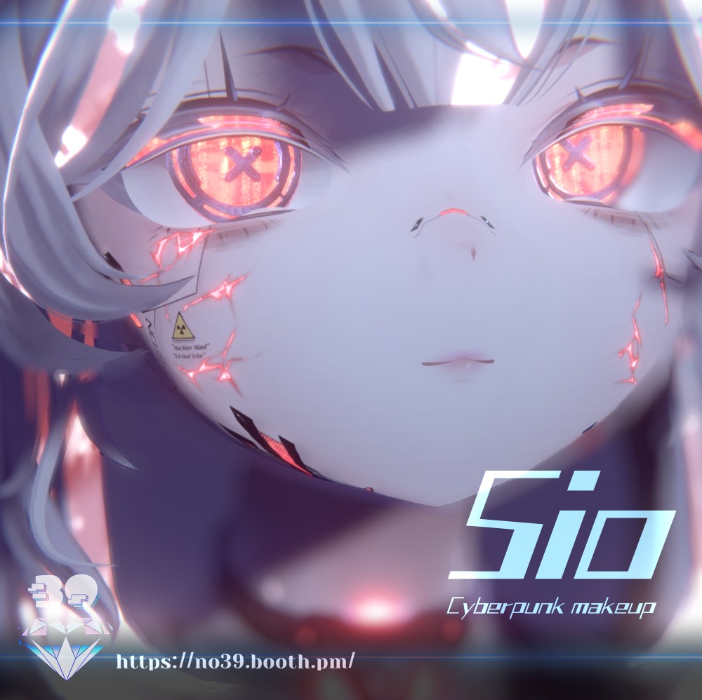 【しお(Sio)専用】Cyberpunk Eyes + Makeup Texture & Material♥