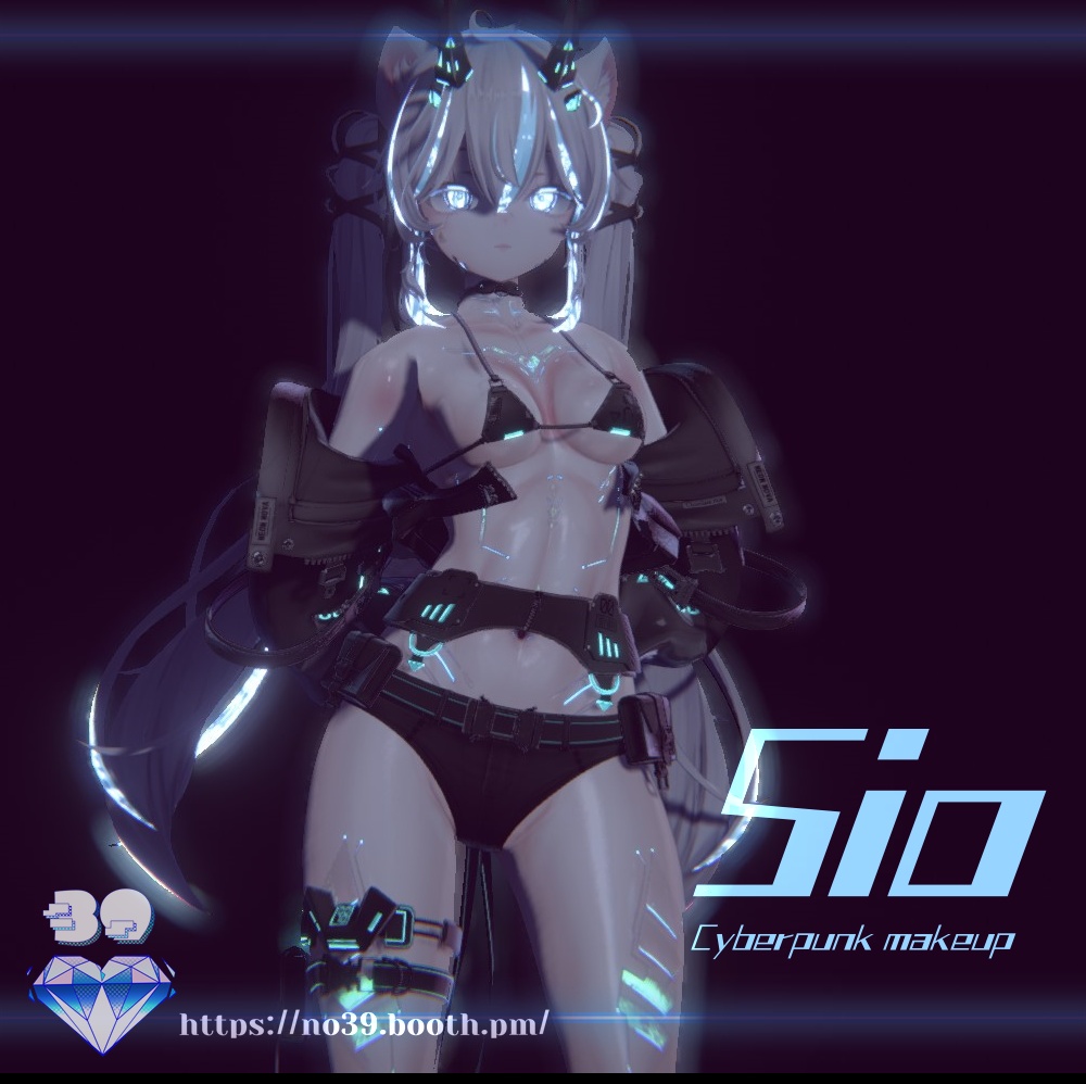 【しお(Sio)専用】Cyberpunk Eyes + Makeup Texture & Material♥