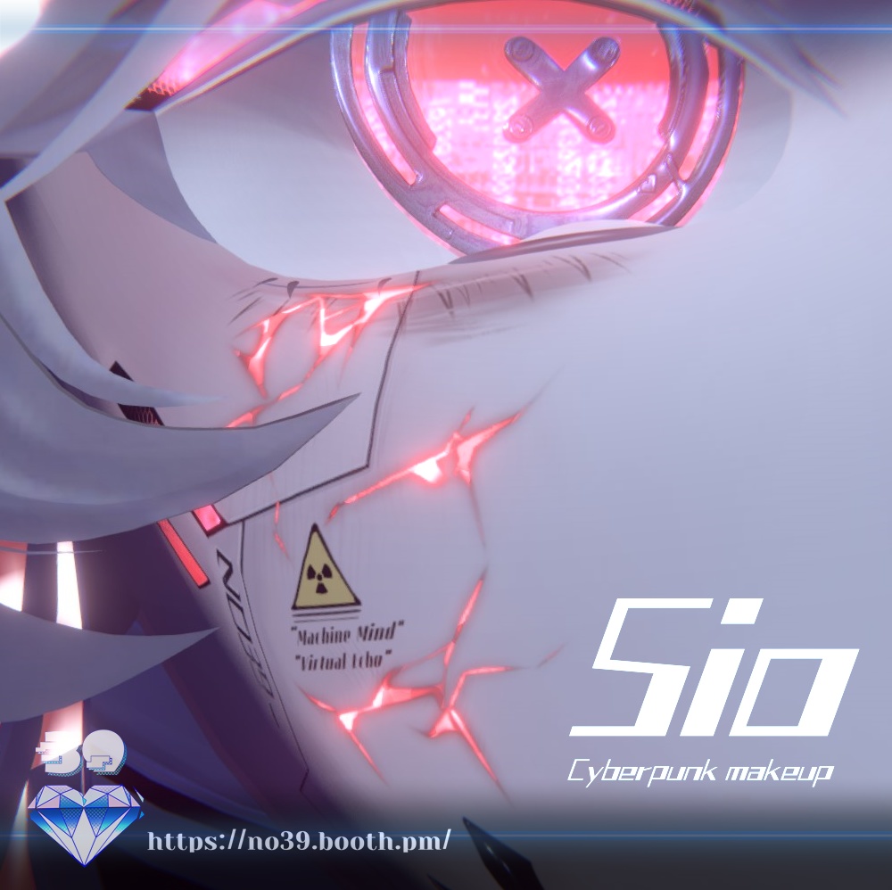 【しお(Sio)専用】Cyberpunk Eyes + Makeup Texture & Material♥