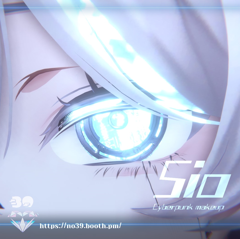 【しお(Sio)専用】Cyberpunk Eyes + Makeup Texture & Material♥