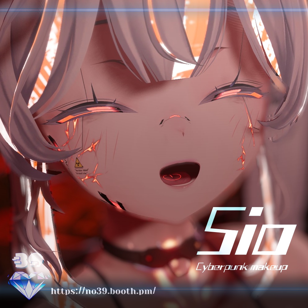 【しお(Sio)専用】Cyberpunk Eyes + Makeup Texture & Material♥