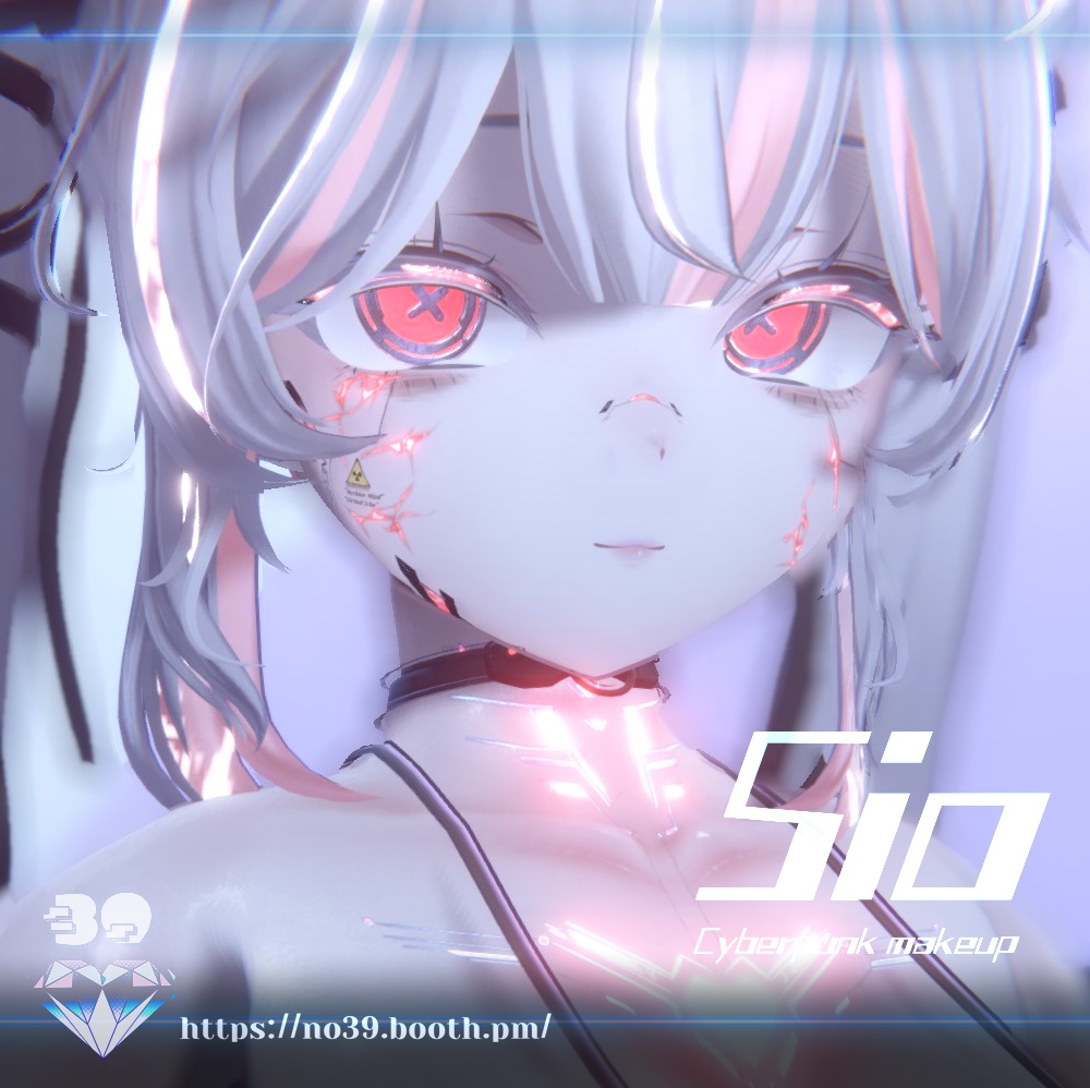 【しお(Sio)専用】Cyberpunk Eyes + Makeup Texture & Material♥