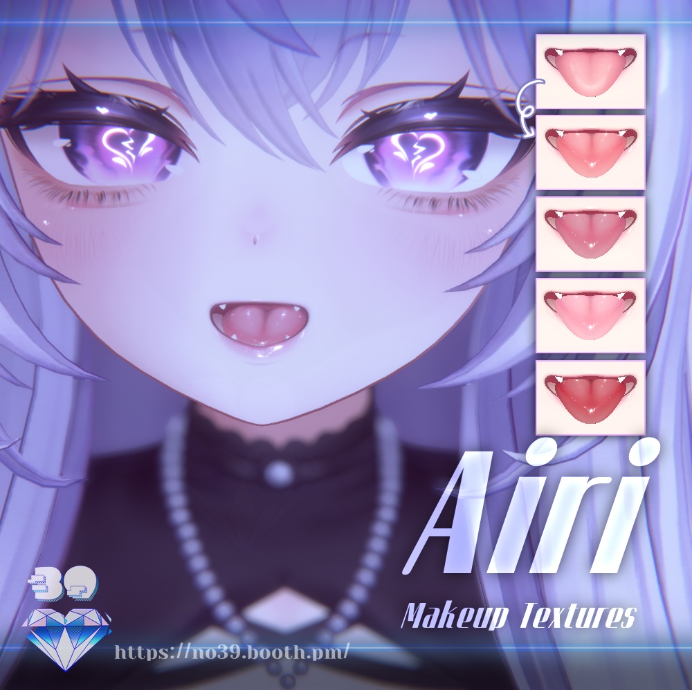 【愛莉(Airi)専用】♡Makeup & Tongue Textures♡メイク&舌のテクスチャ♡