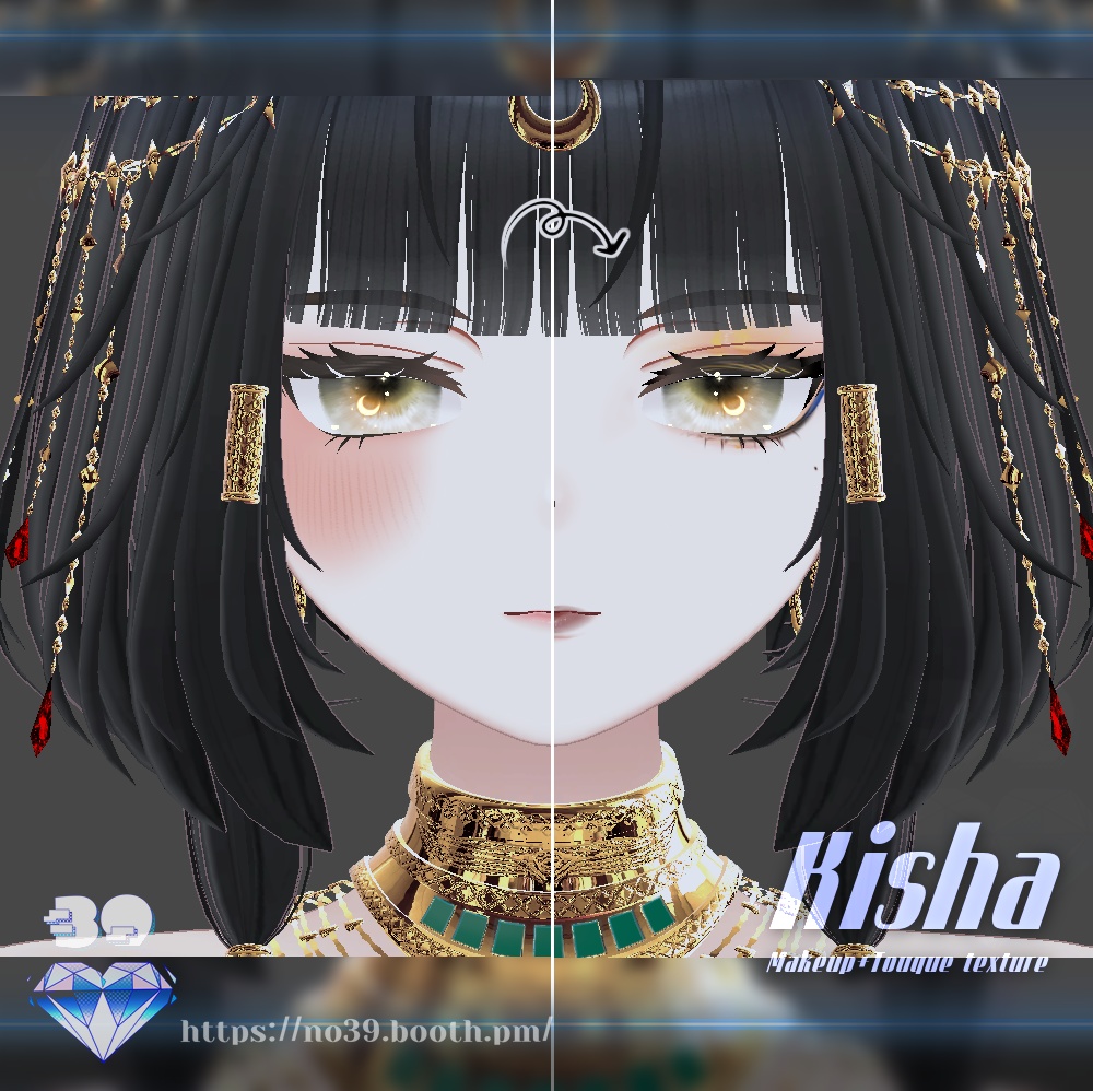 【キシャ(Kisha)専用】♡Makeup & Tongue Textures♡メイク&舌のテクスチャ♡