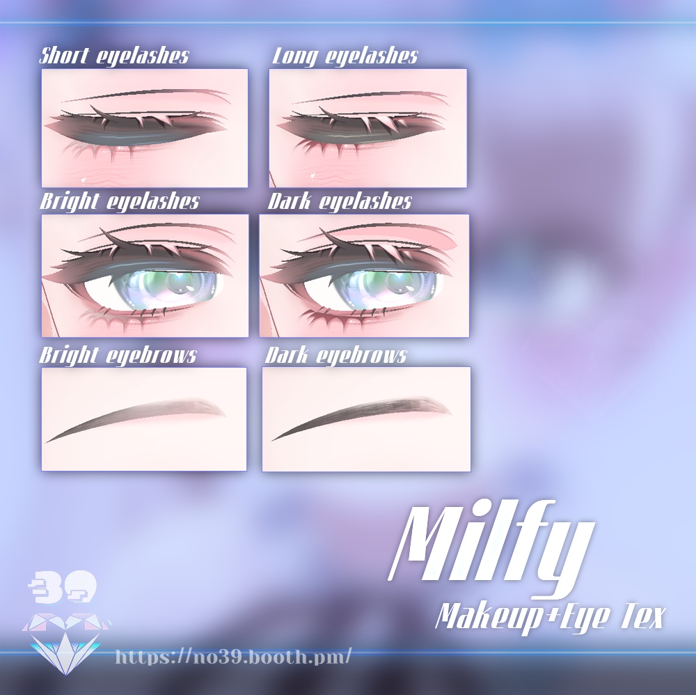 【ミルフィ(Milfy)専用】Make up+Eye+Tongue texure+Material♥