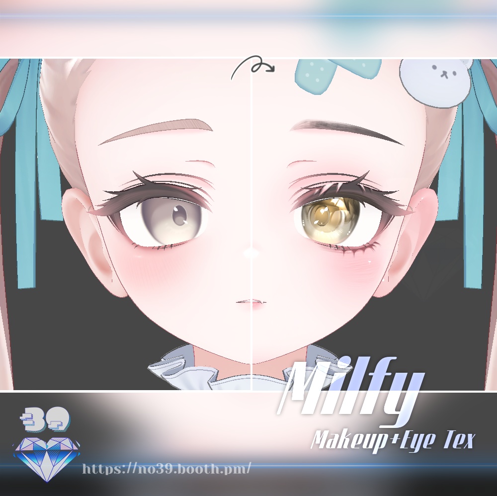 【ミルフィ(Milfy)専用】Make up+Eye+Tongue texure+Material♥