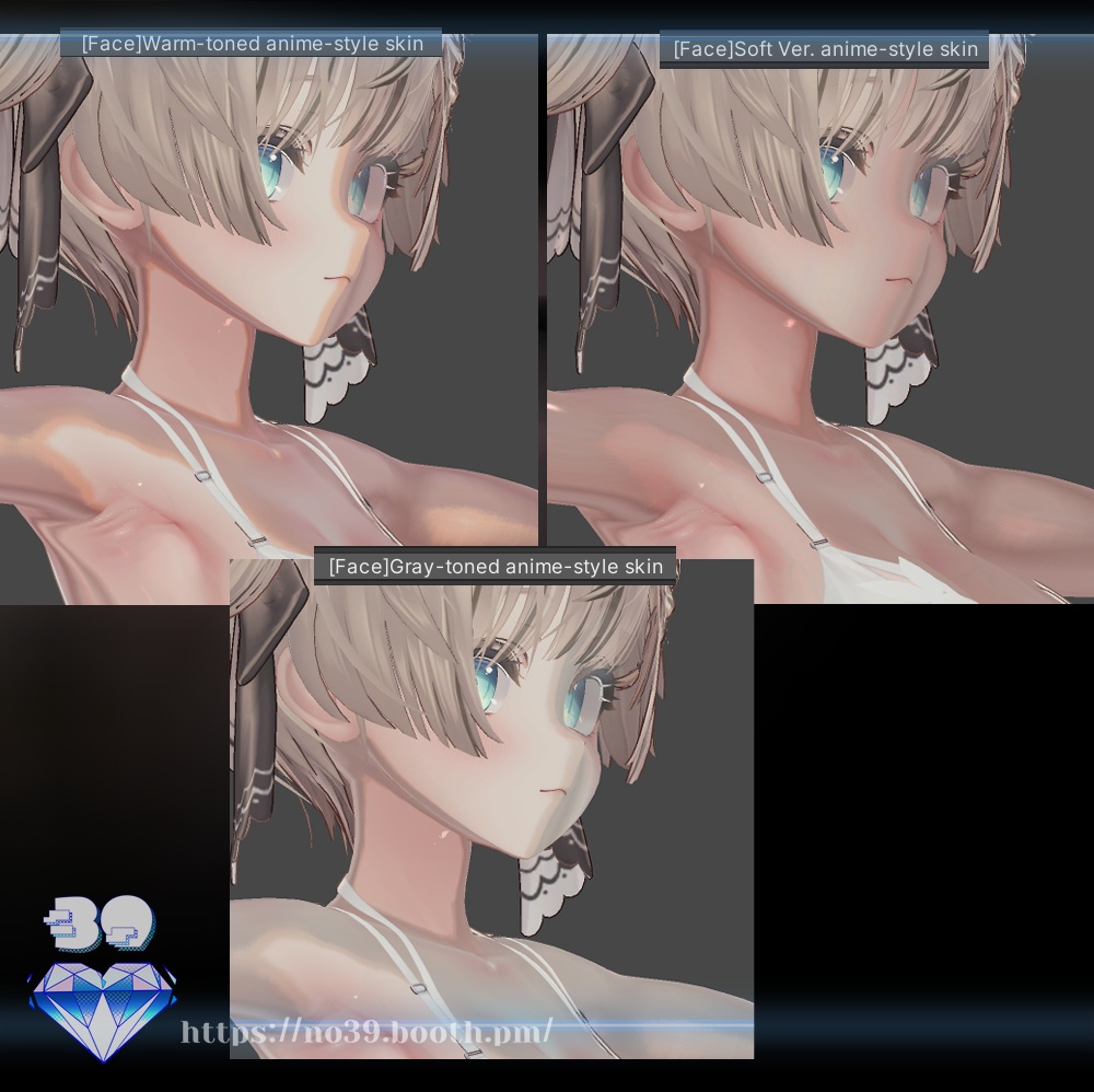 ♡汎用向け lilToon プリセット『アニメ風スキン』マテリアル設定♡-♡Universal lilToon Preset: Anime-Style Skin Material Settings♡