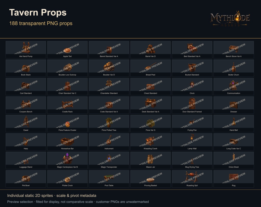 MYTHLODE Tavern Prop Pack