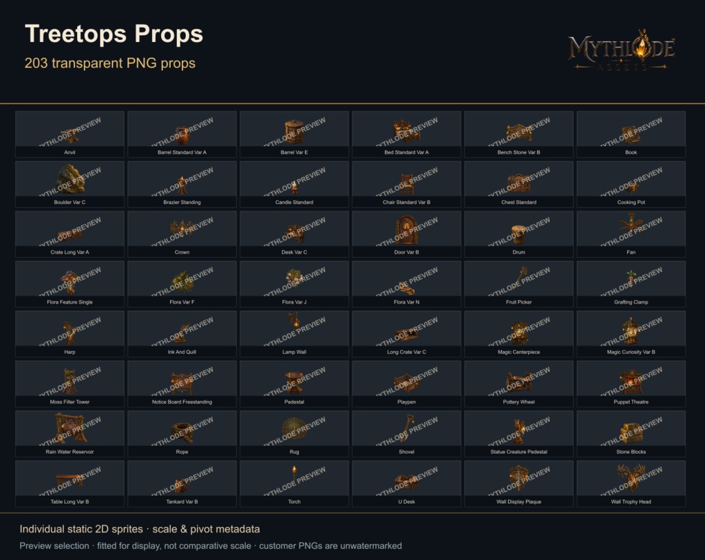 MYTHLODE Treetops Prop Pack