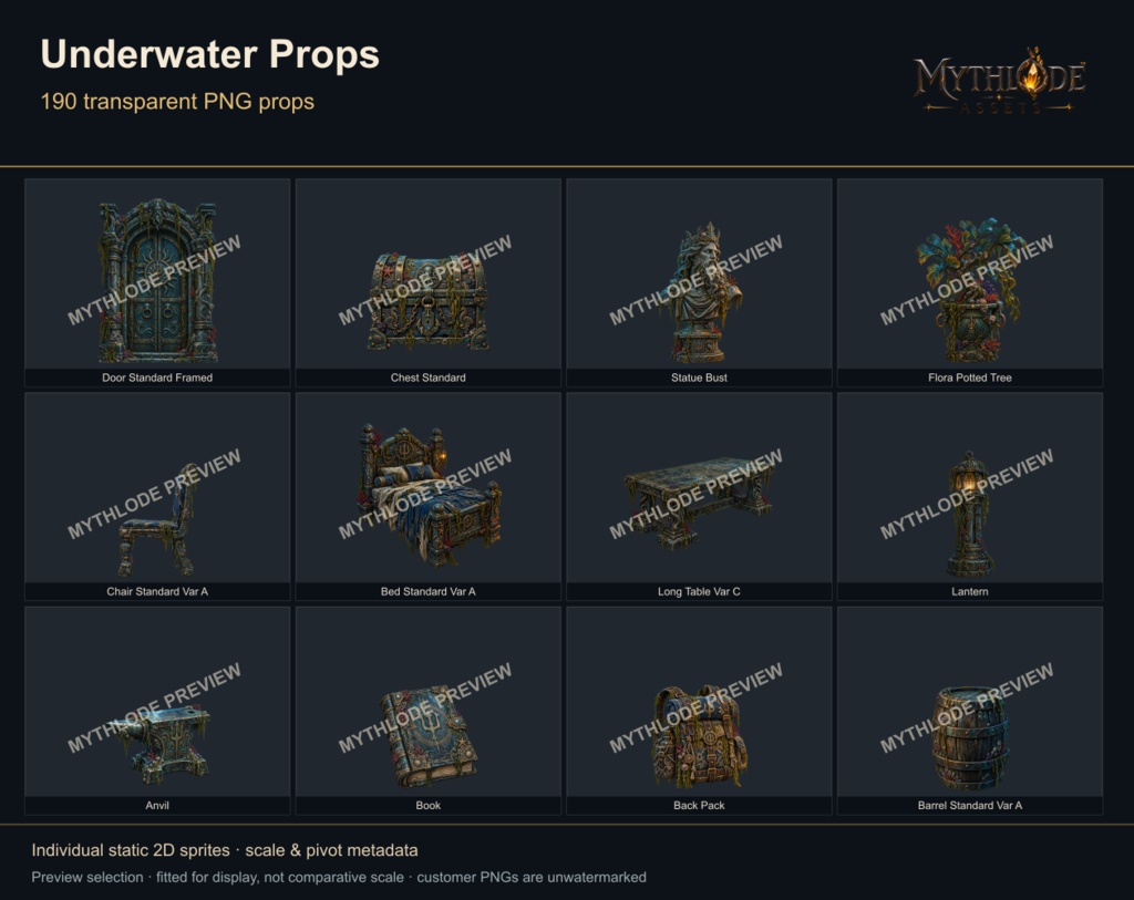 MYTHLODE Underwater Prop Pack