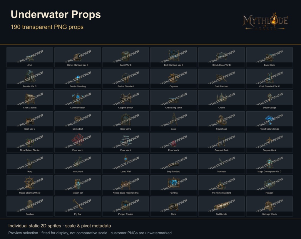 MYTHLODE Underwater Prop Pack