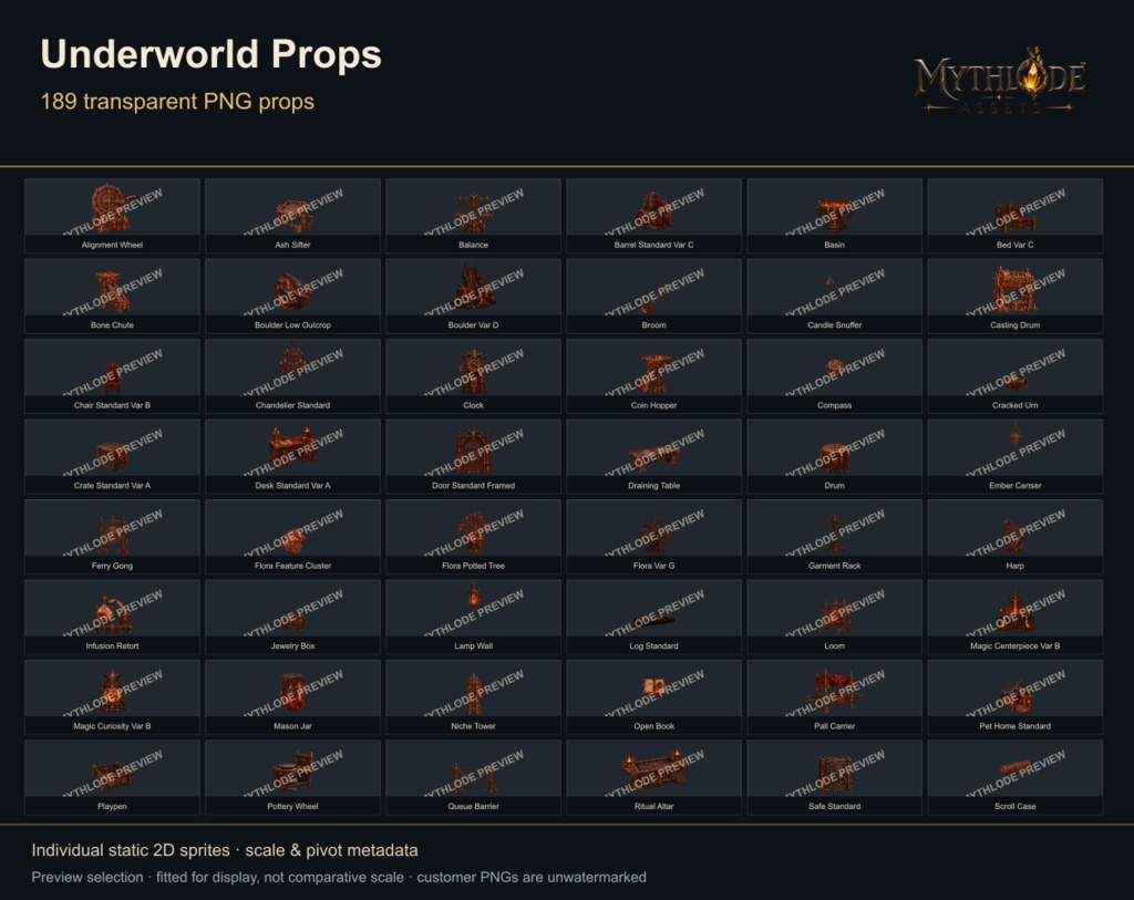 MYTHLODE Underworld Prop Pack