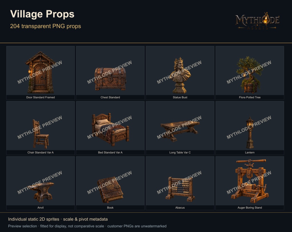 MYTHLODE Village Prop Pack