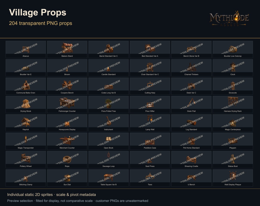 MYTHLODE Village Prop Pack
