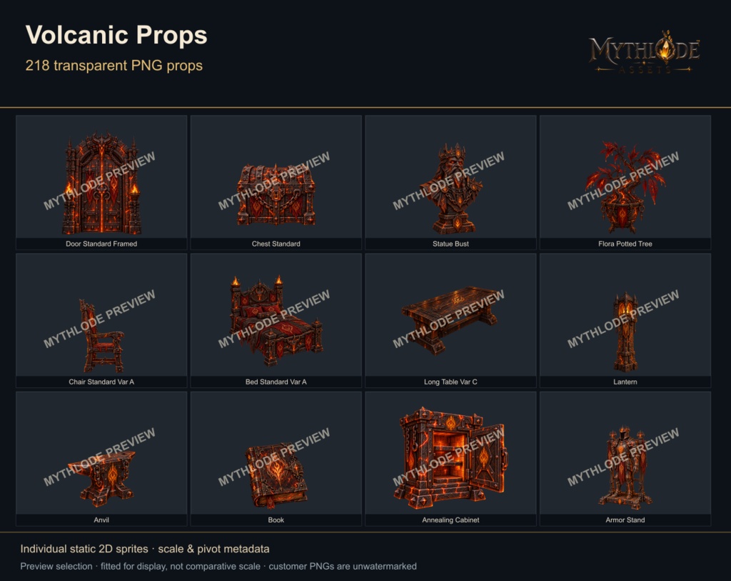 MYTHLODE Volcanic Prop Pack