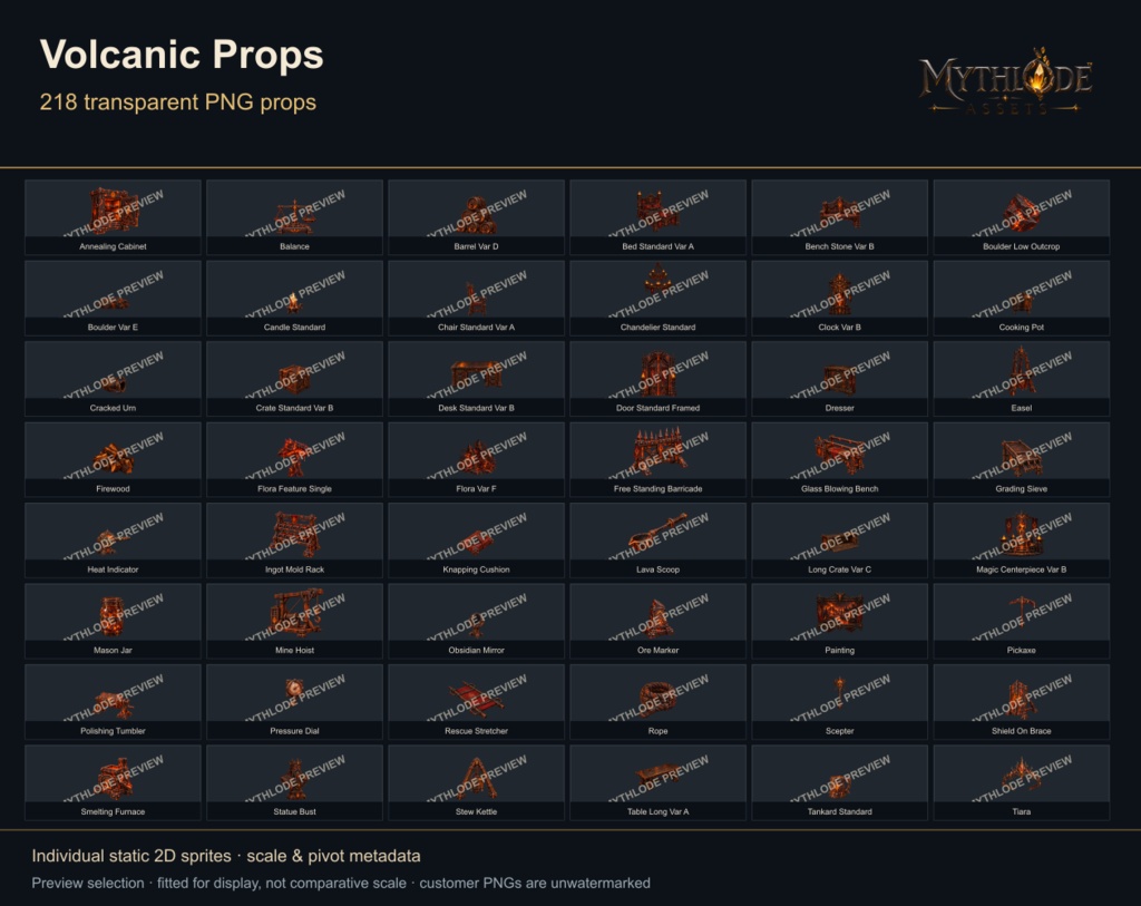 MYTHLODE Volcanic Prop Pack