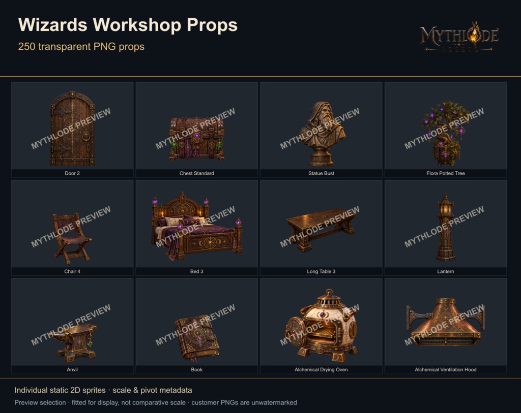 MYTHLODE Wizards Workshop Prop Pack