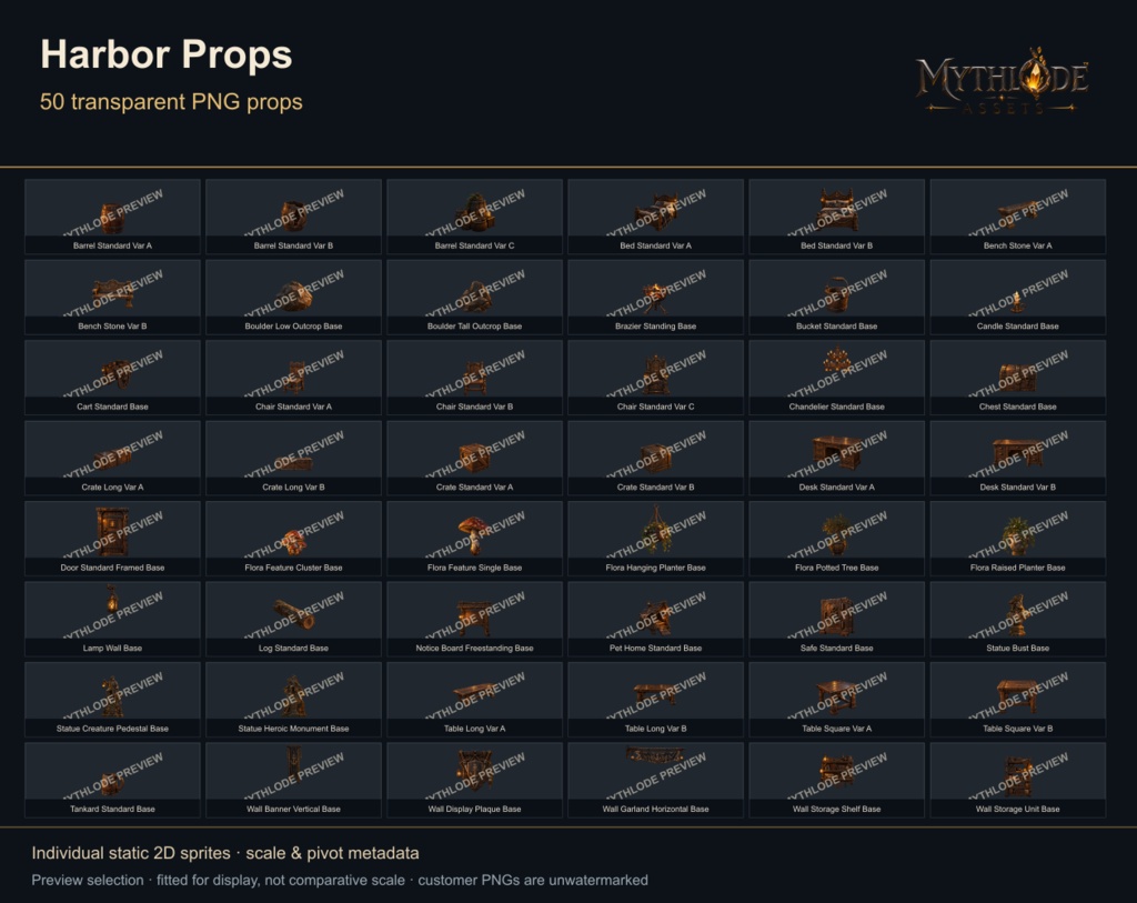 MYTHLODE Harbor Prop Pack