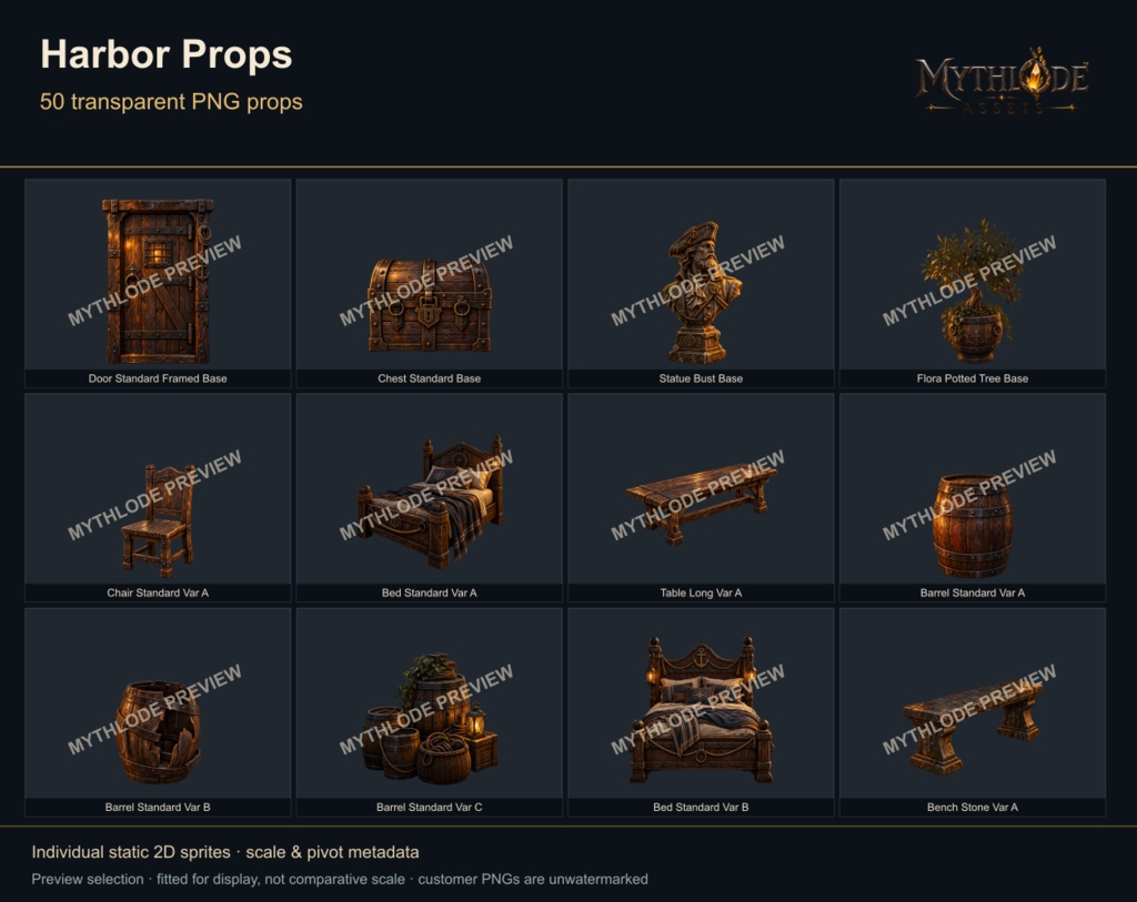 MYTHLODE Harbor Prop Pack