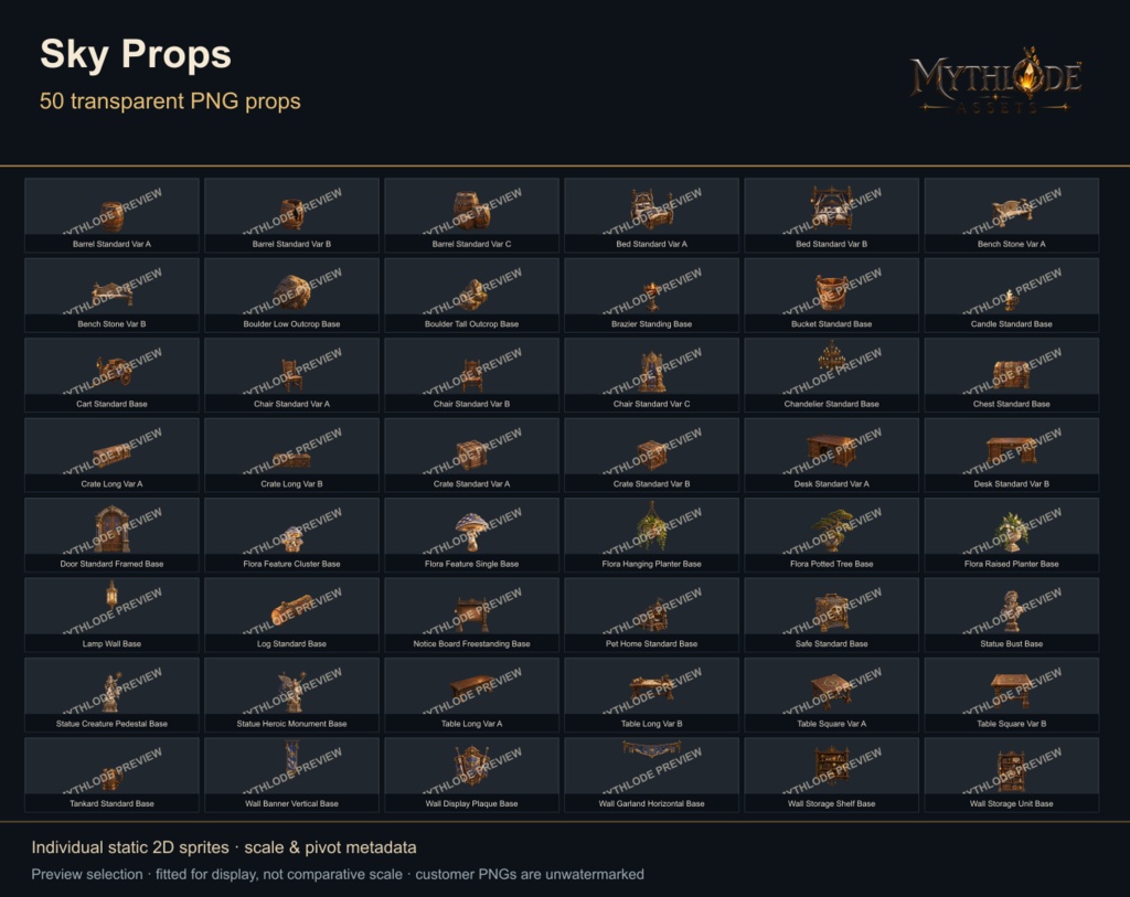 MYTHLODE Sky Prop Pack