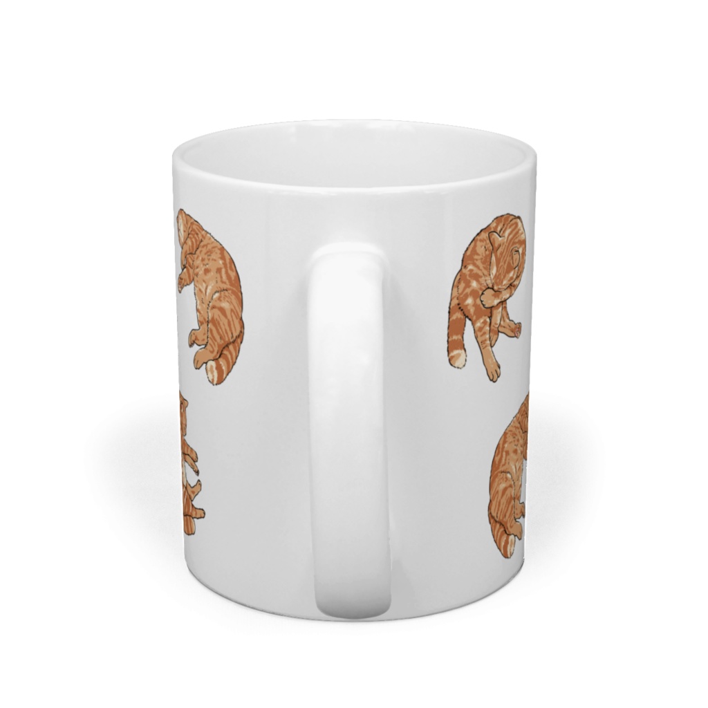 猫のナルト 散りばめデザインマグ