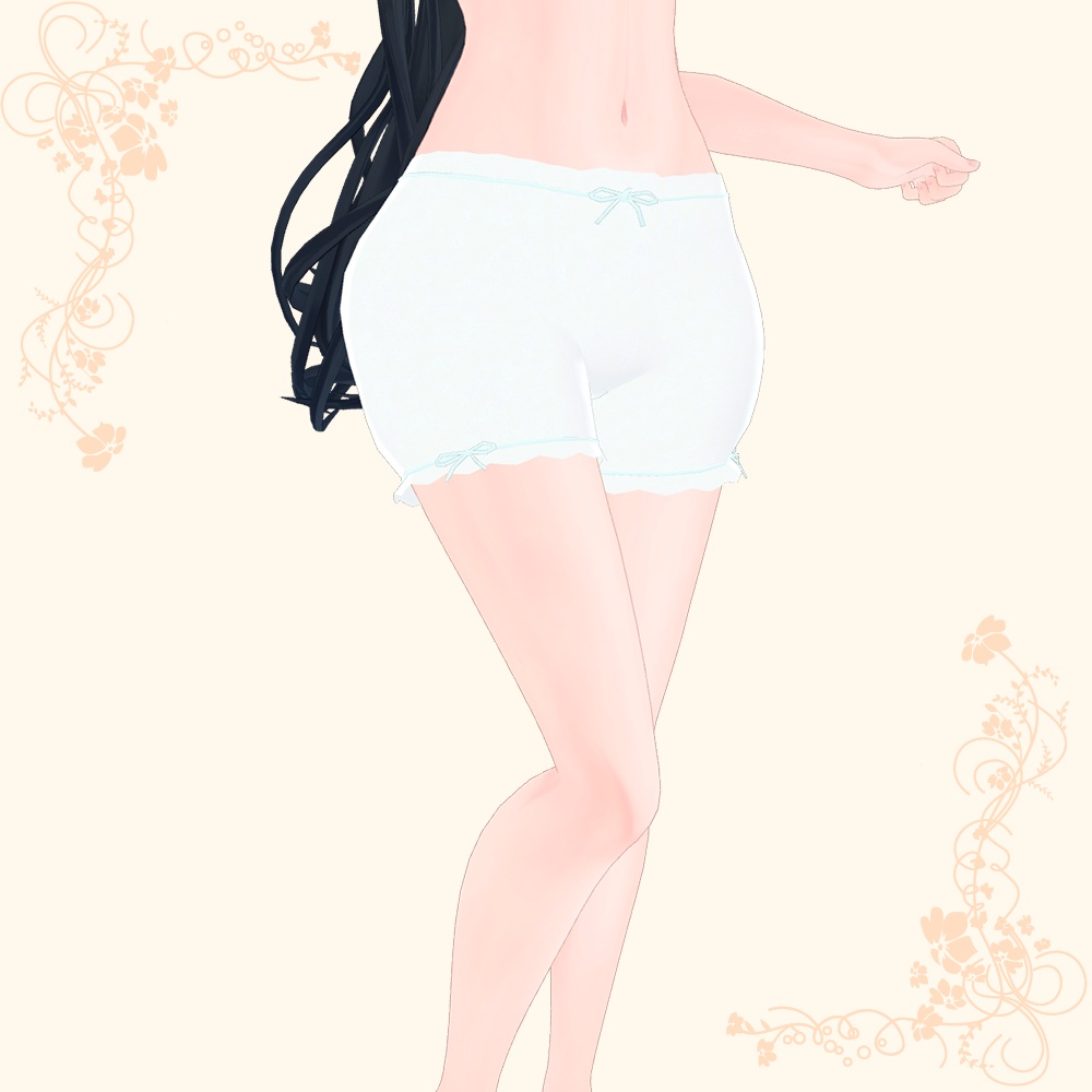 【VRChat向け衣装】ドロワーズ【5アバター対応】