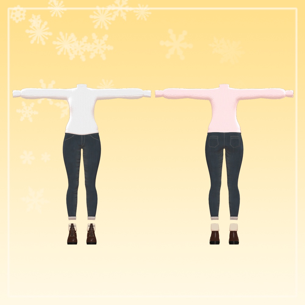 【4アバター対応】Casual Warm Outfit