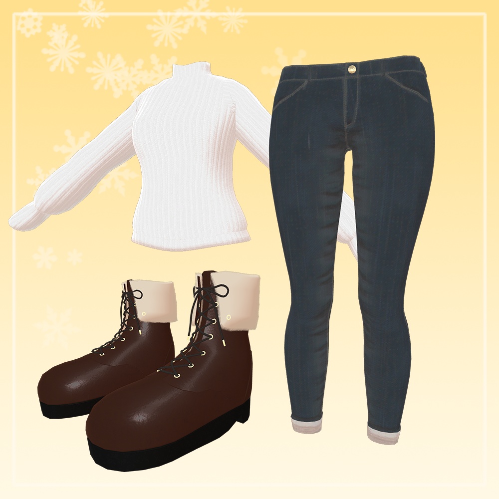 【4アバター対応】Casual Warm Outfit