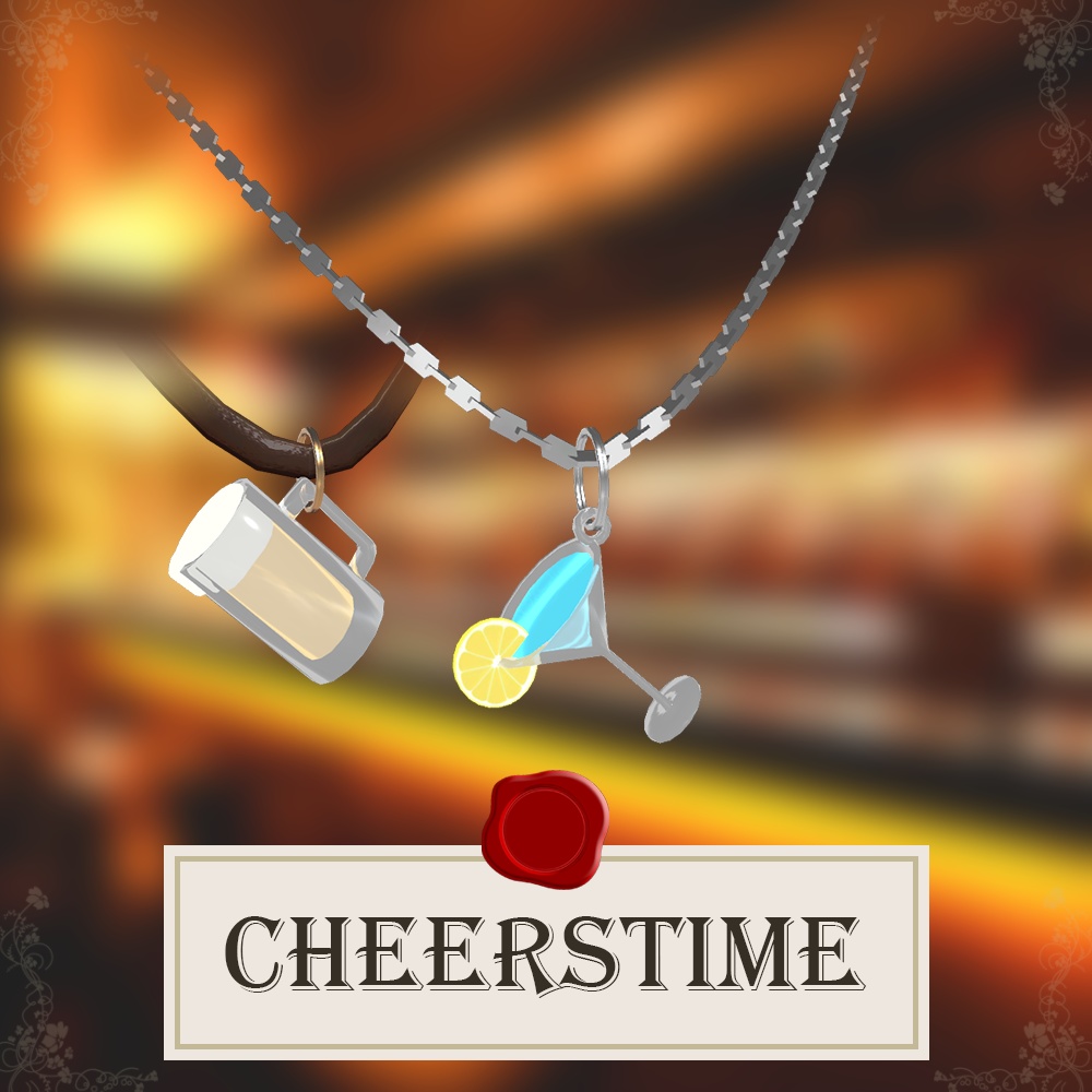 3Dモデル ネックレス「CheersTime」