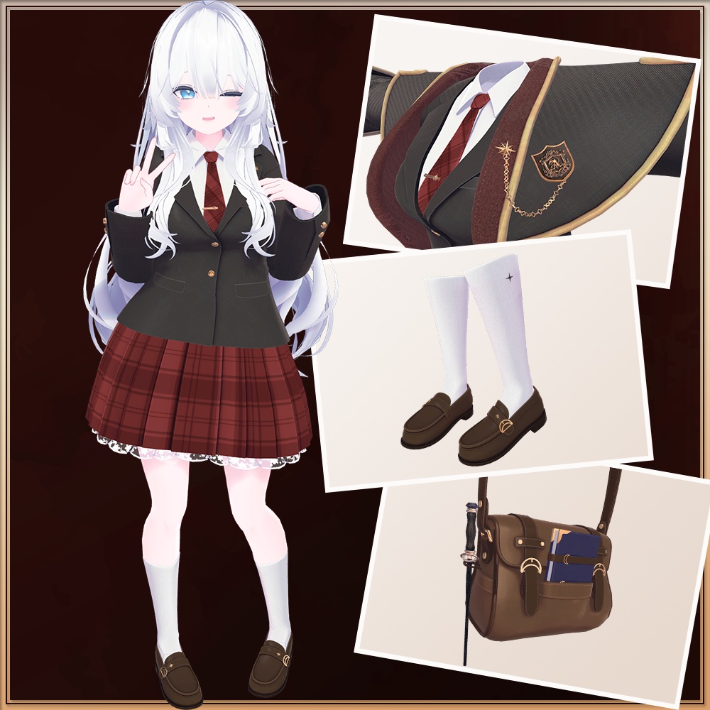 【複数アバター対応】アストリア魔法学校制服