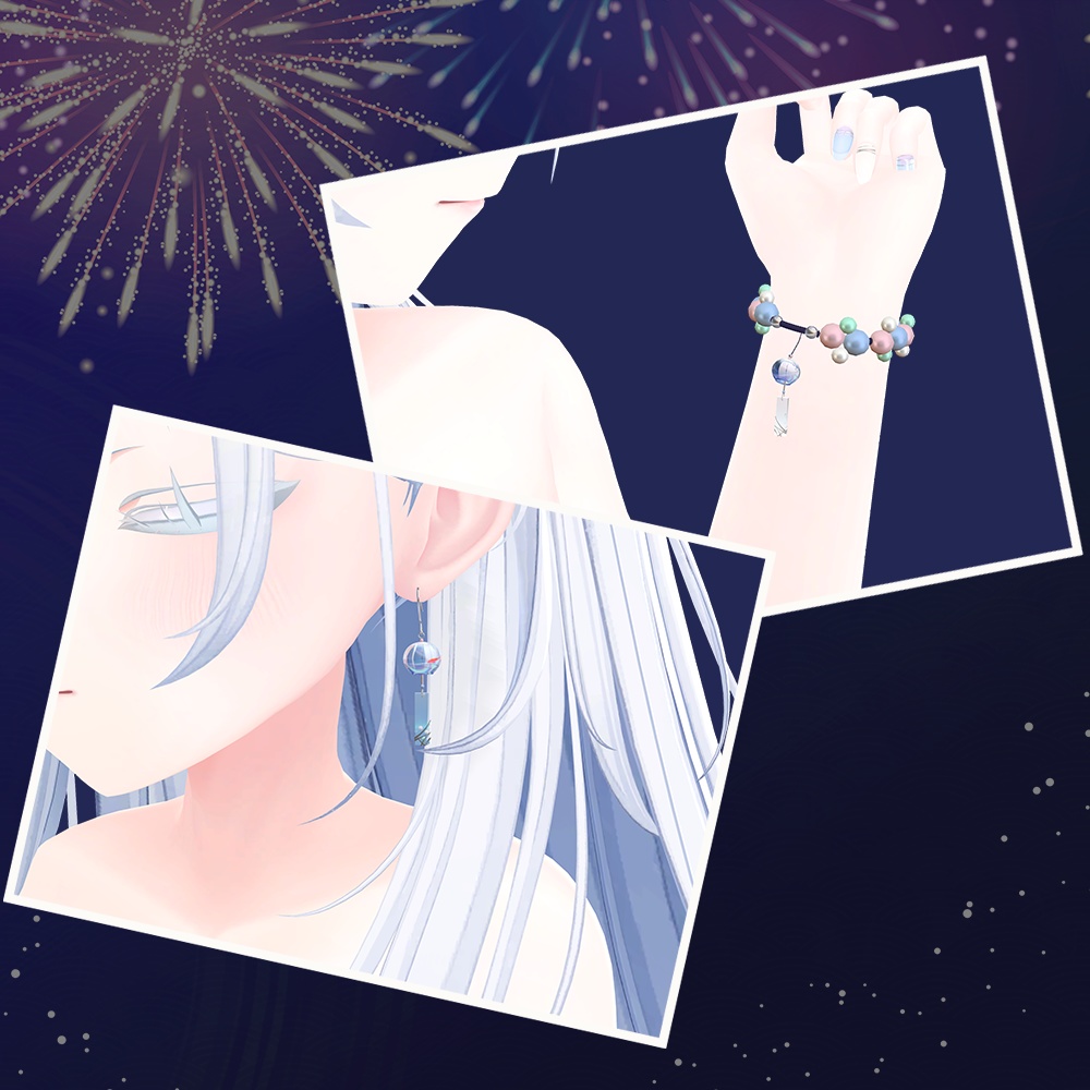 3Dモデル アクセサリー「涼音」