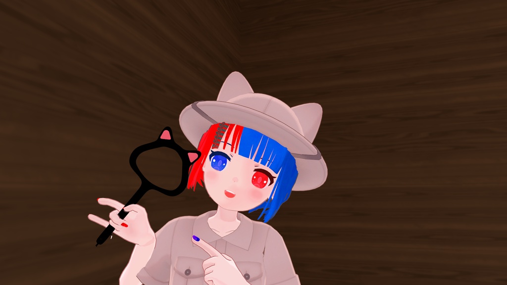 【VRChat と にゃんこ探検隊想定】たんけんセットの虫眼鏡