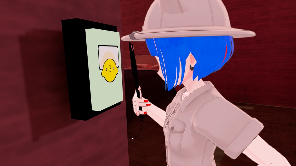 【VRChat と にゃんこ探検隊想定】たんけんセットの虫眼鏡