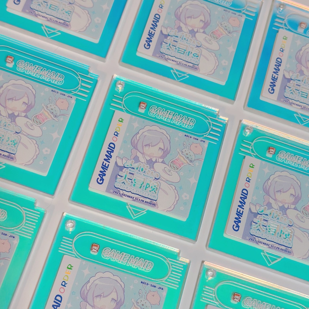 ゲームカセット風アクリルキーホルダー